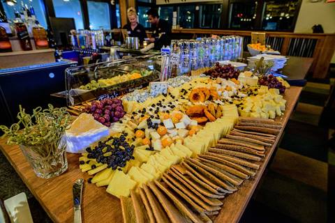 Charcuterie board at Stratton Mountain Resort in Vermont  