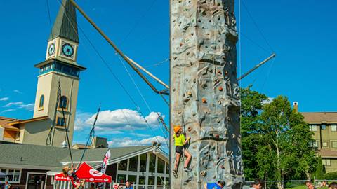 Outdoor Rock Climbing Wall