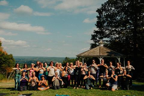 Transcend Yoga Festival group