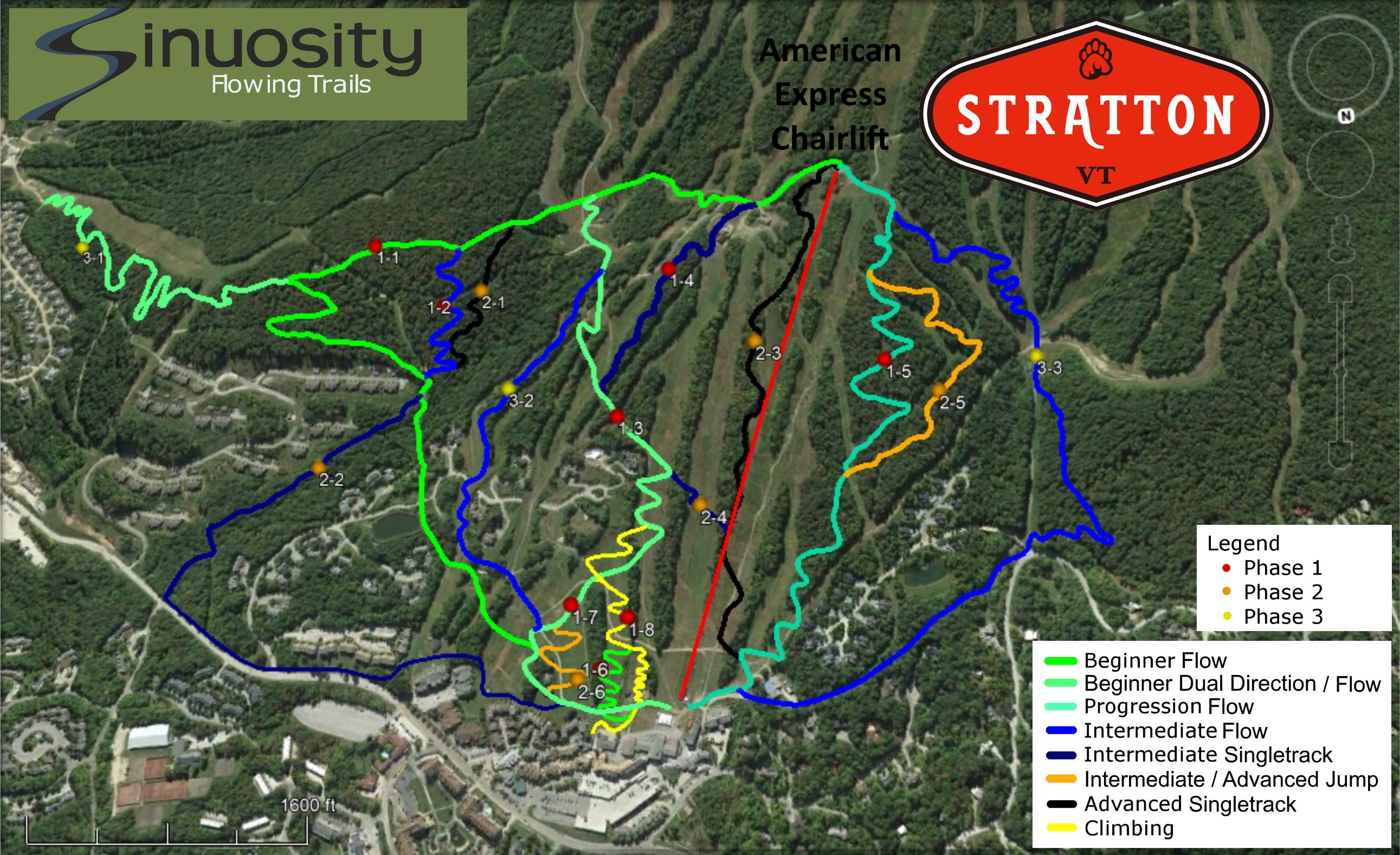 Stratton Vermont Trail Map