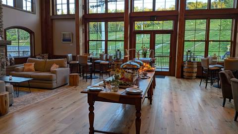 Stratton Mountain Wedding Reception Venue SMC Great Room Vermont