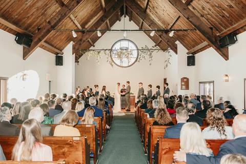 Stratton Mountain Chapel of the Snow wedding ceremony