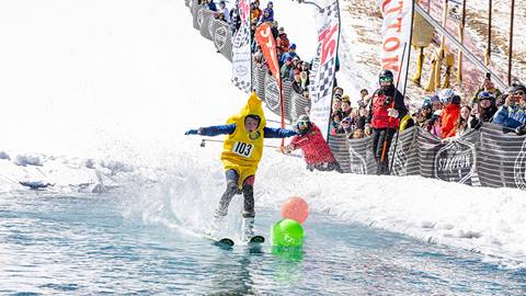 Spring Fling Pond Skim Event at Stratton Mountain