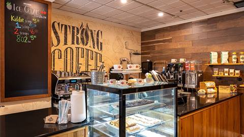 Upper Standard Coffee Roasters in the Stratton Village
