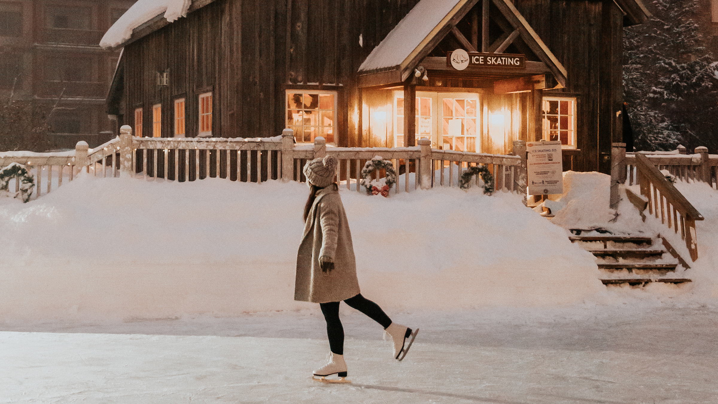 Ice Skating Stratton Mountain Resort Vermont - Main Image