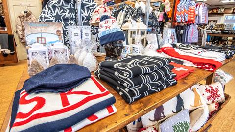 Sweaters in the Stratton Village's Dashing Bear