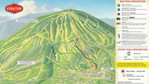 Stratton Mountain Bike Park Trail Map