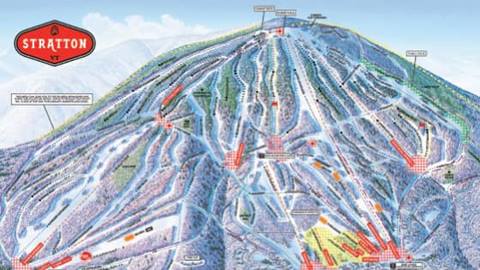 Stratton Mountain Resort Trail Map