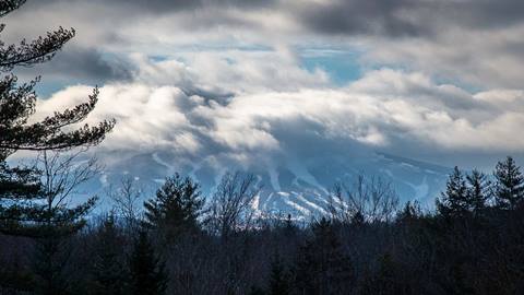Big Mountain Shot of Stratton Mountain in Vermont